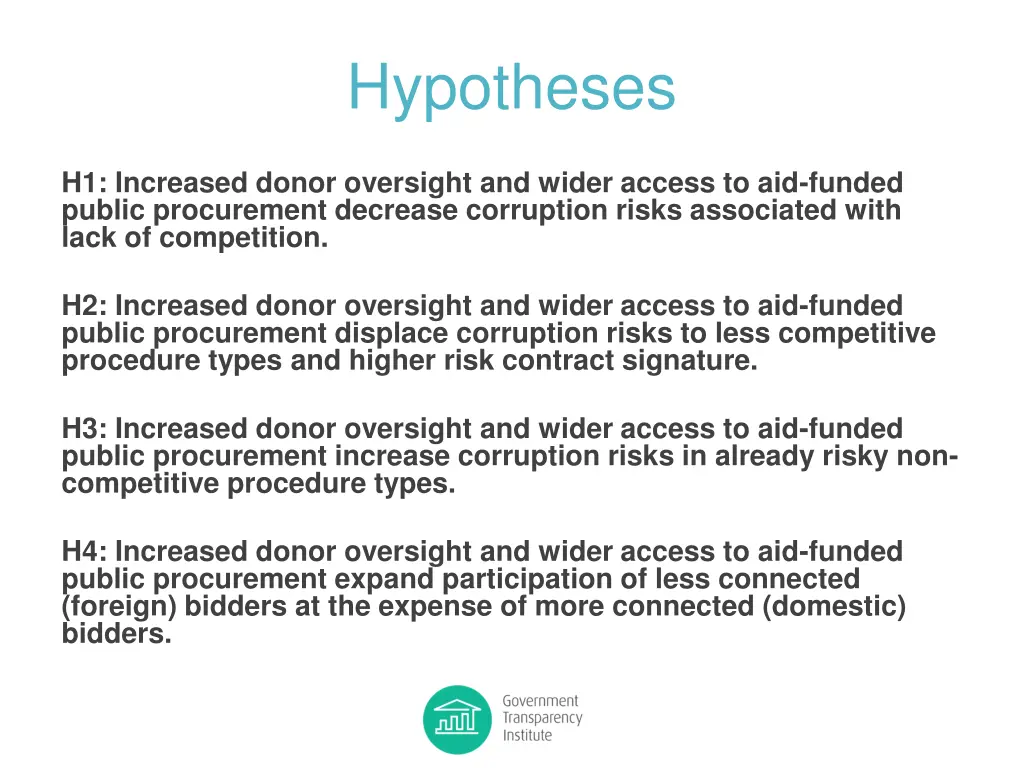 hypotheses