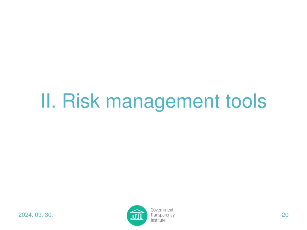 ii risk management tools