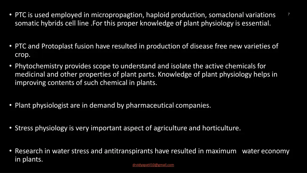 ptc is used employed in micropropagtion haploid