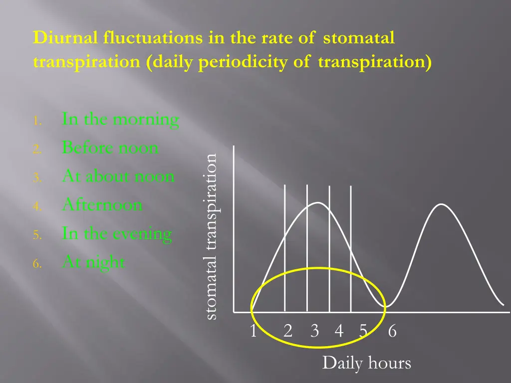 diurnal fluctuations in the rate of stomatal