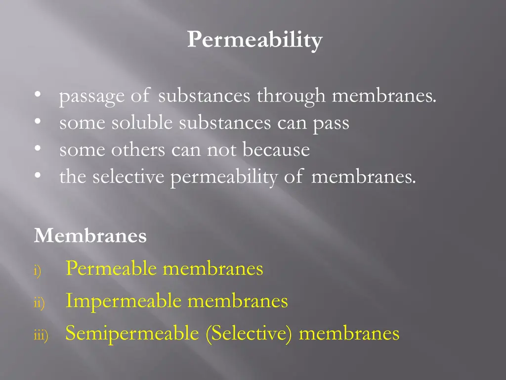 permeability