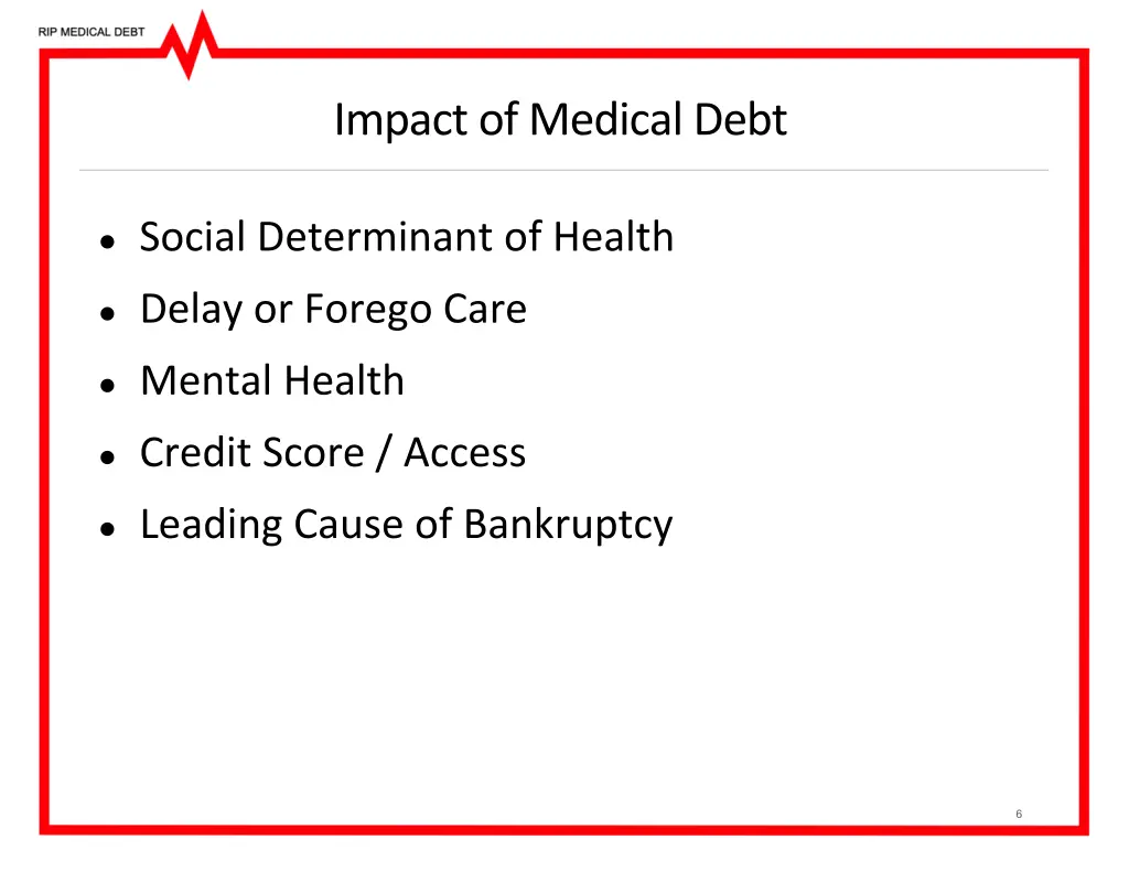 impact of medical debt