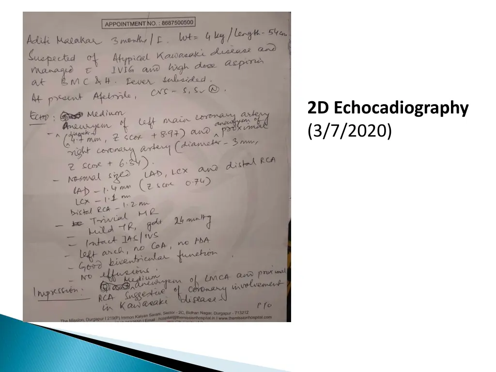 2d echocadiography 3 7 2020