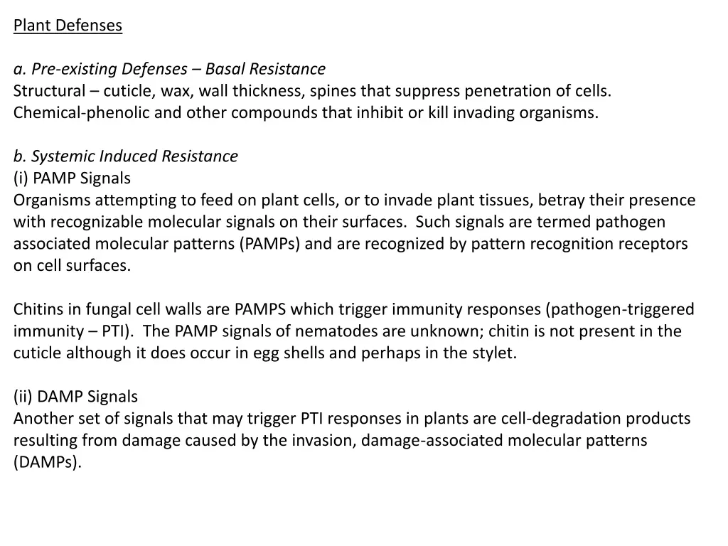 plant defenses