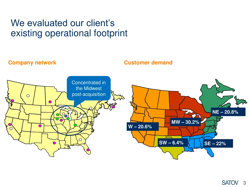 we evaluated our client s existing operational