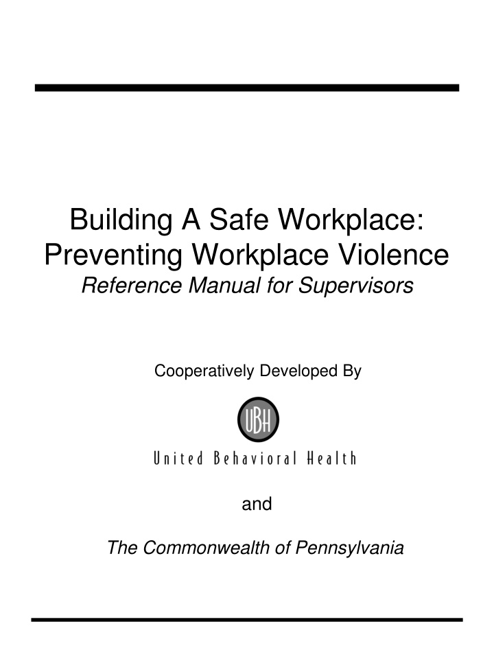 building a safe workplace preventing workplace