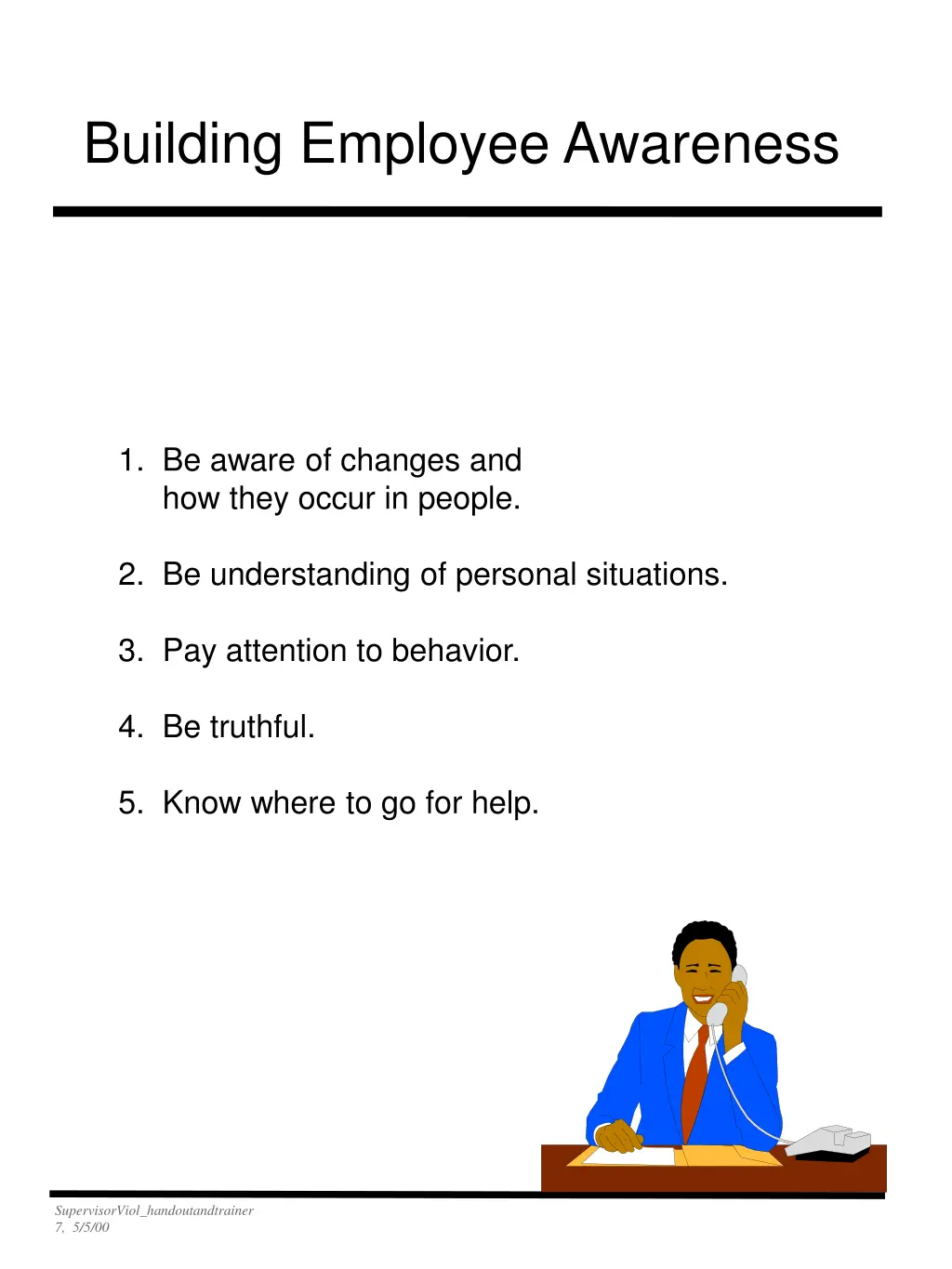 building employee awareness