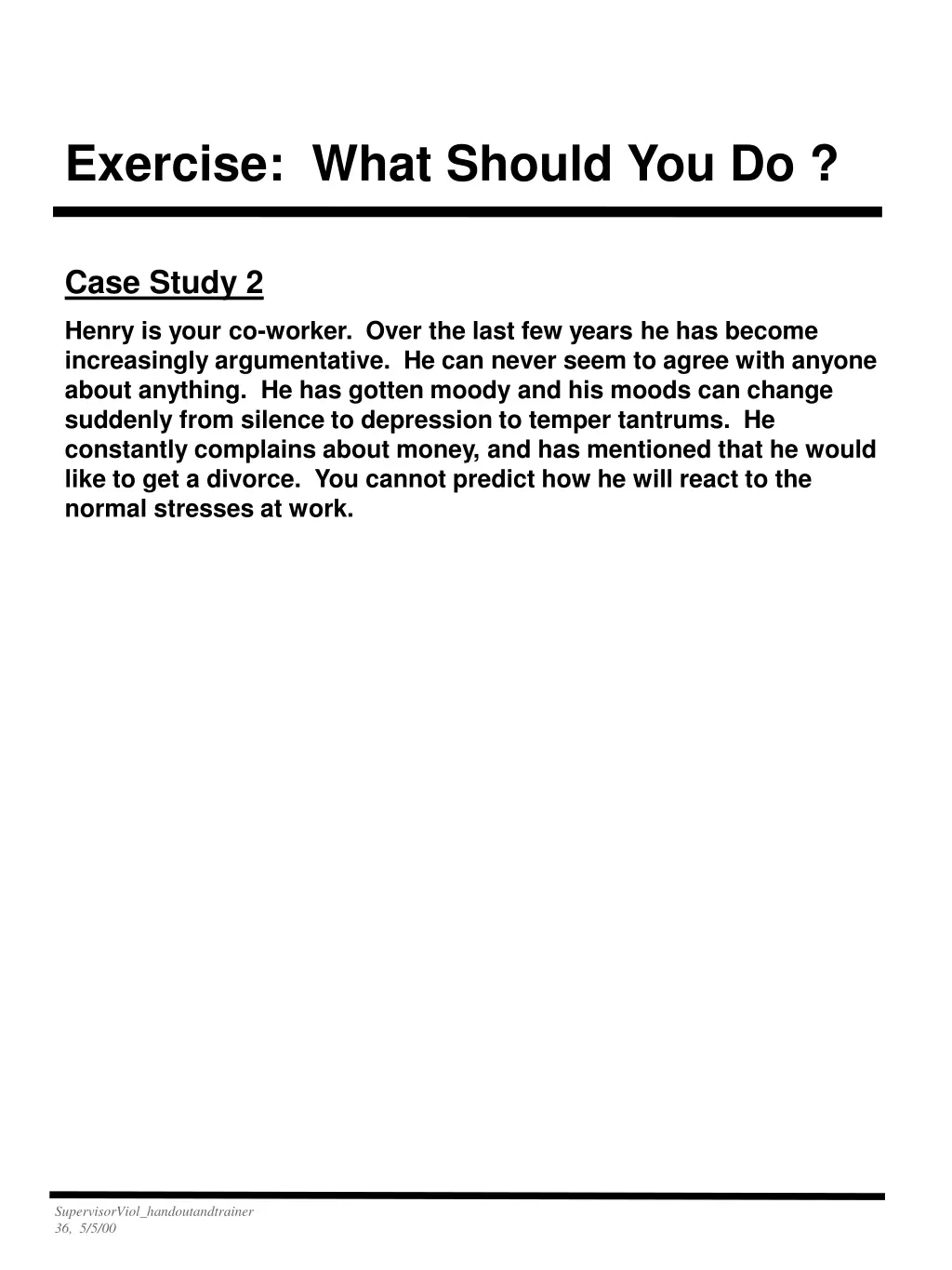 exercise what should you do