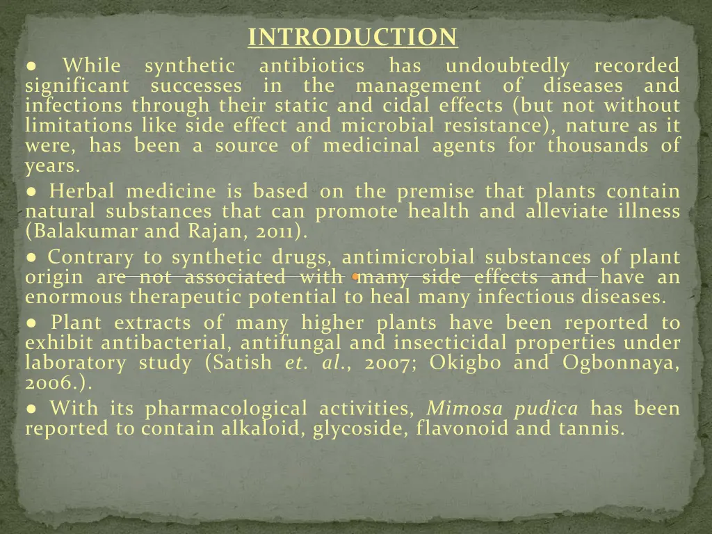 introduction antibiotics in the