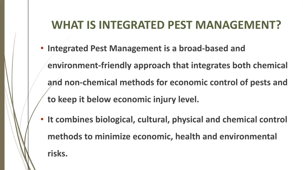 what is integrated pest management