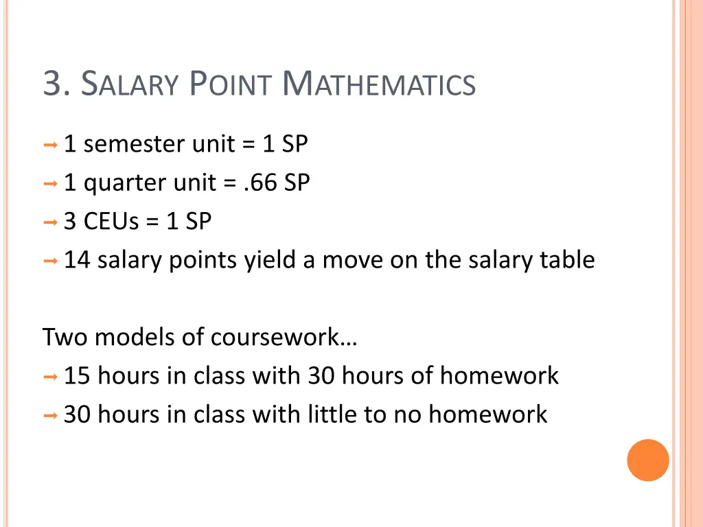 3 s alary p oint m athematics