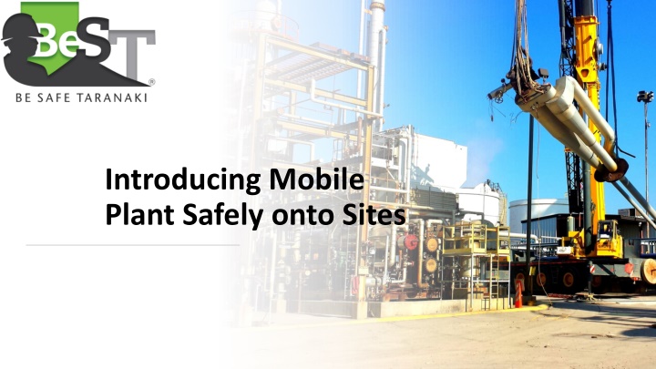 introducing mobile plant safely onto sites