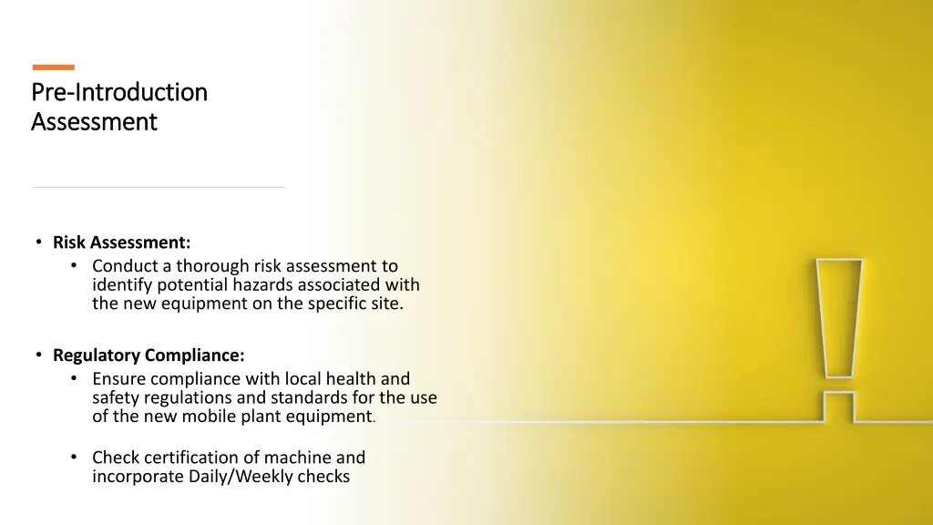 pre pre introduction introduction assessment