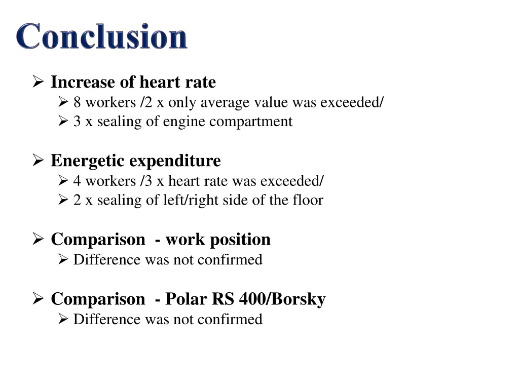 increase of heart rate 8 workers 2 x only average