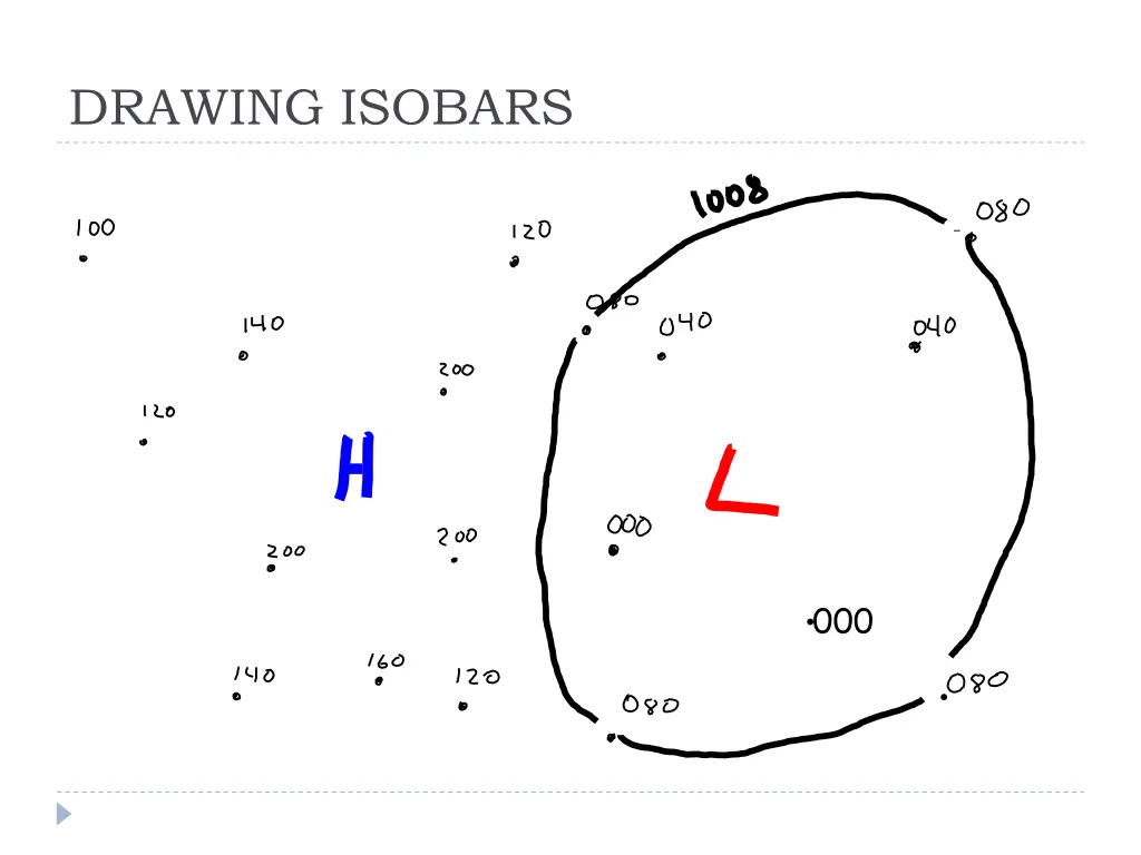 drawing isobars