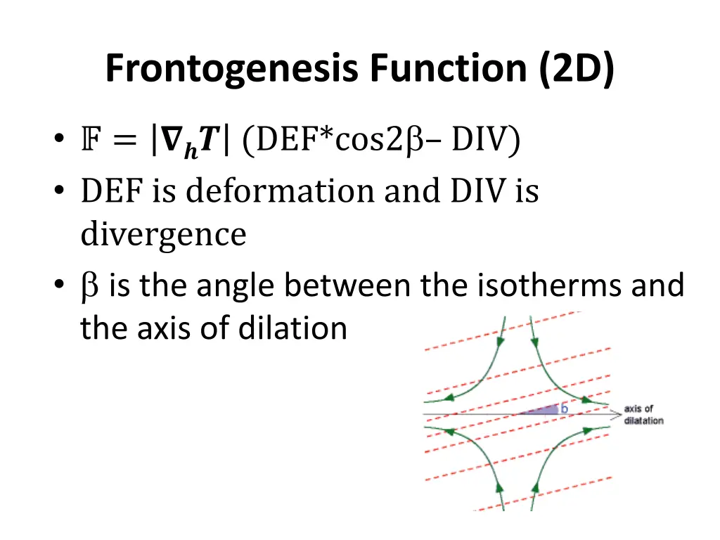 frontogenesis function 2d