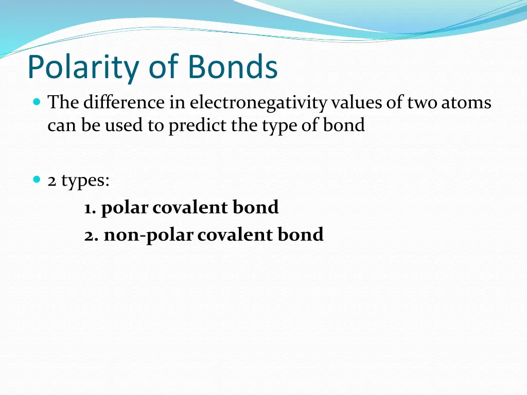 polarity of bonds the difference