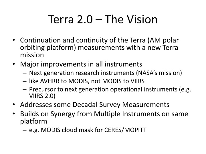 terra 2 0 the vision