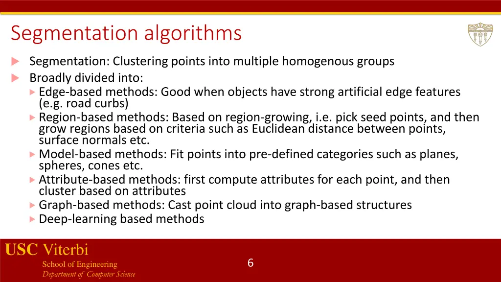 segmentation algorithms