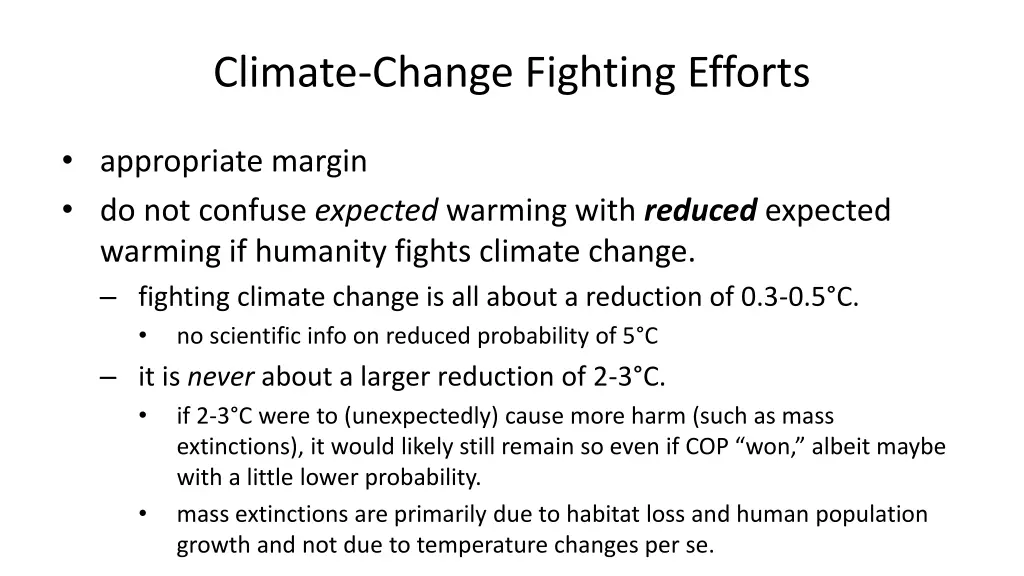 climate change fighting efforts