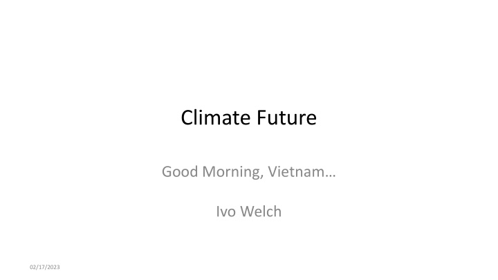 climate future