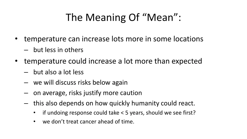 the meaning of mean