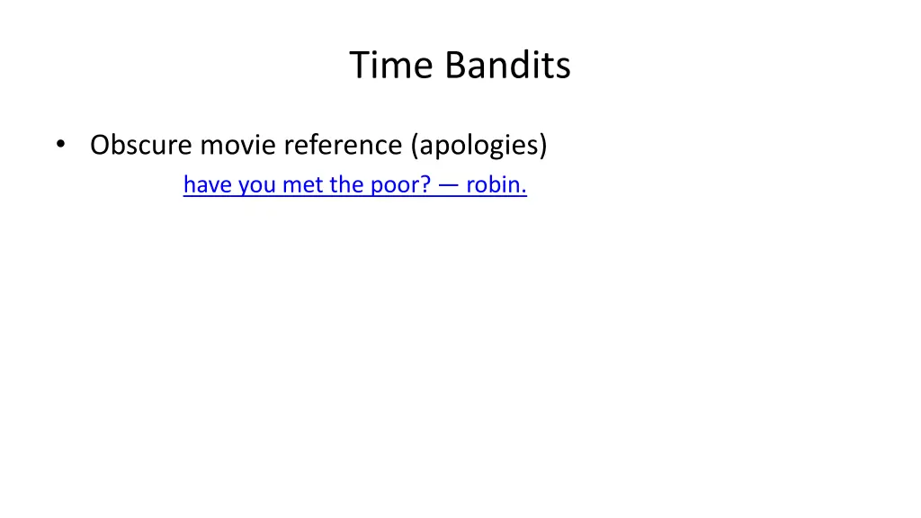 time bandits