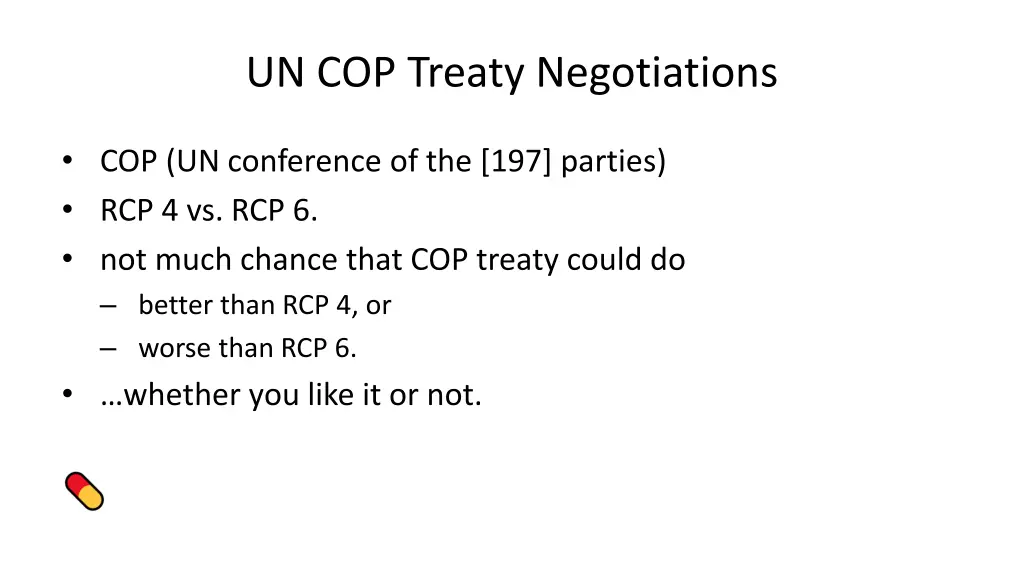 un cop treaty negotiations