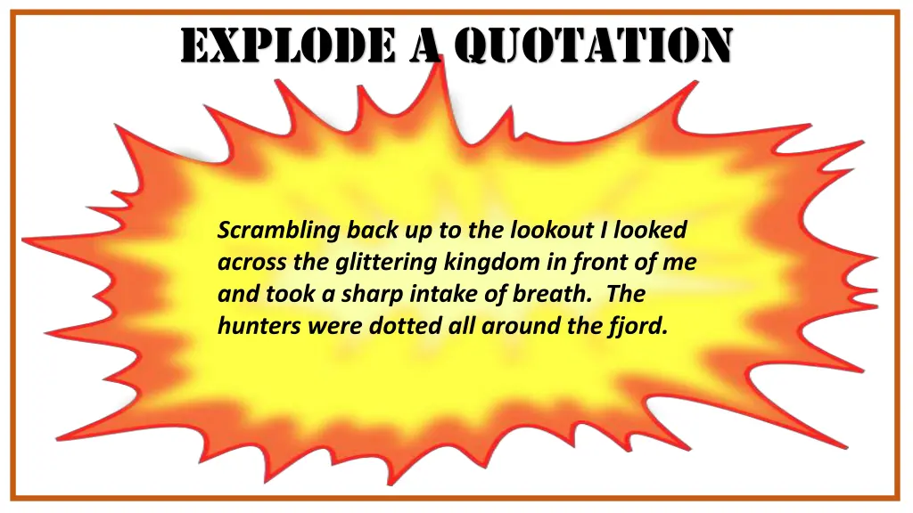 explode a quotation 1