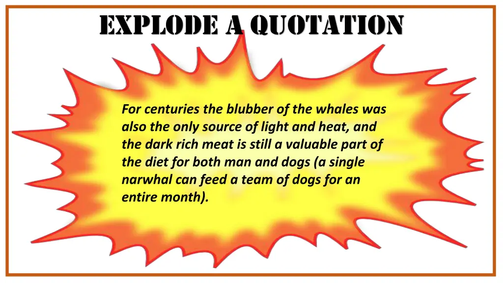 explode a quotation 3