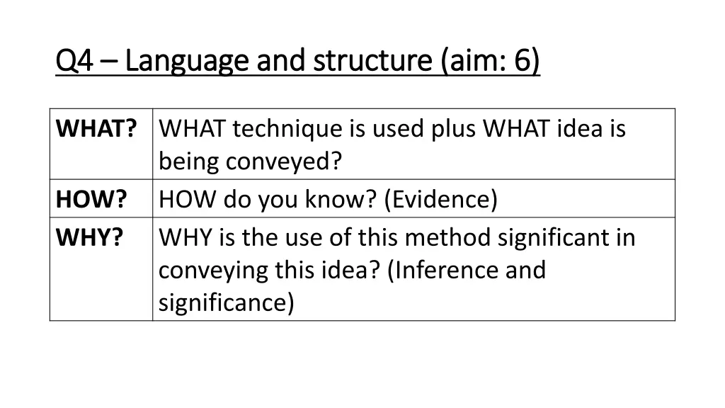 q4 q4 language and structure aim 6 language