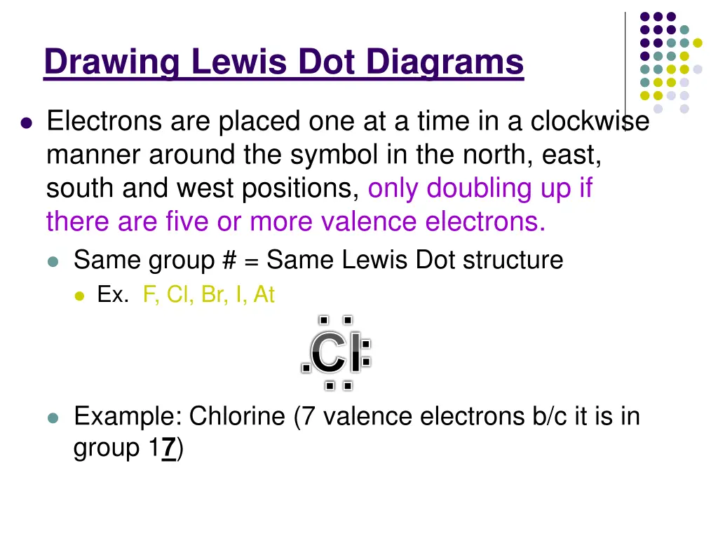 drawing lewis dot diagrams