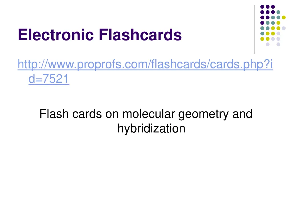 electronic flashcards