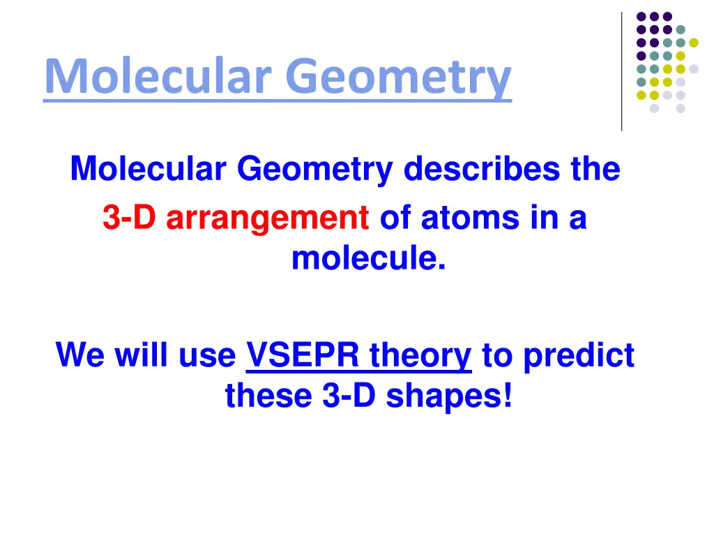 molecular geometry