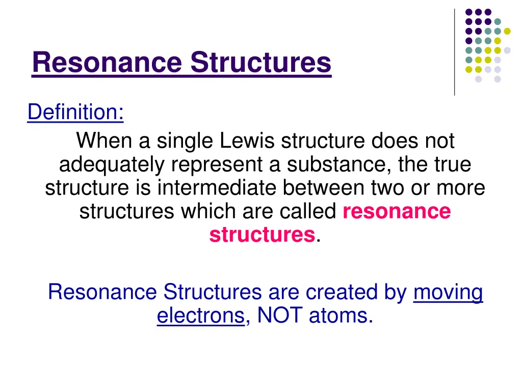 resonance structures