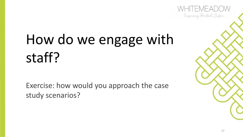 how do we engage with staff