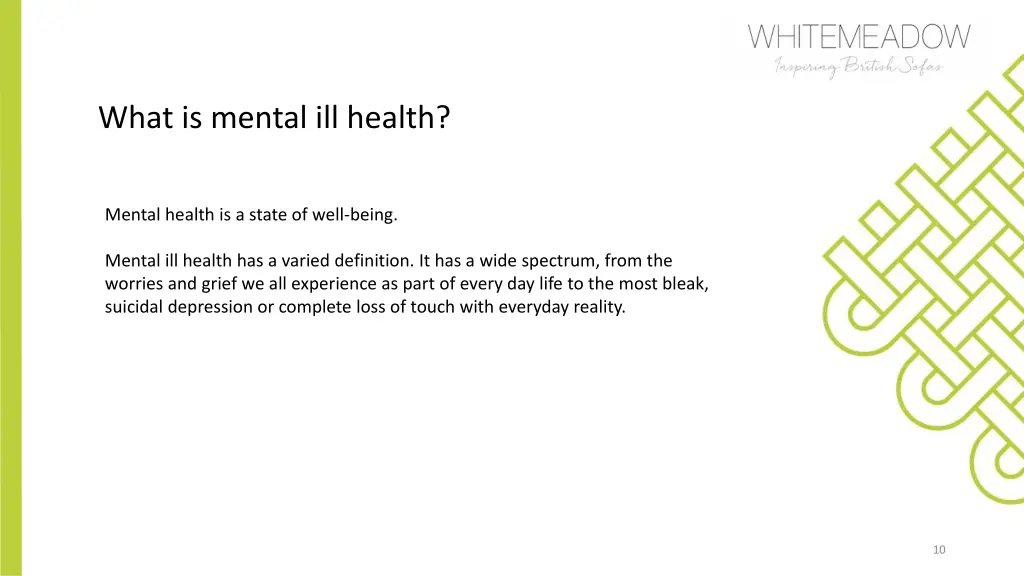 what is mental ill health