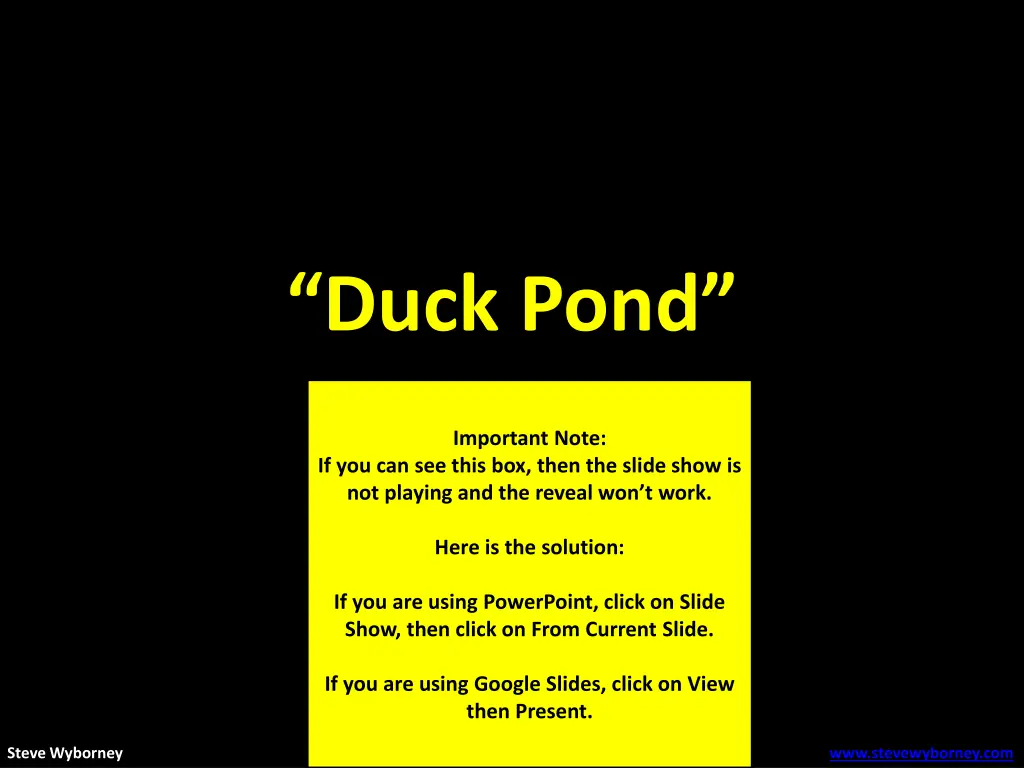 duck pond 1