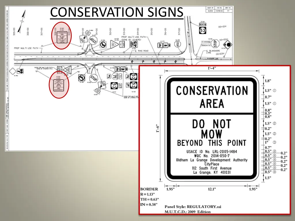 conservation signs