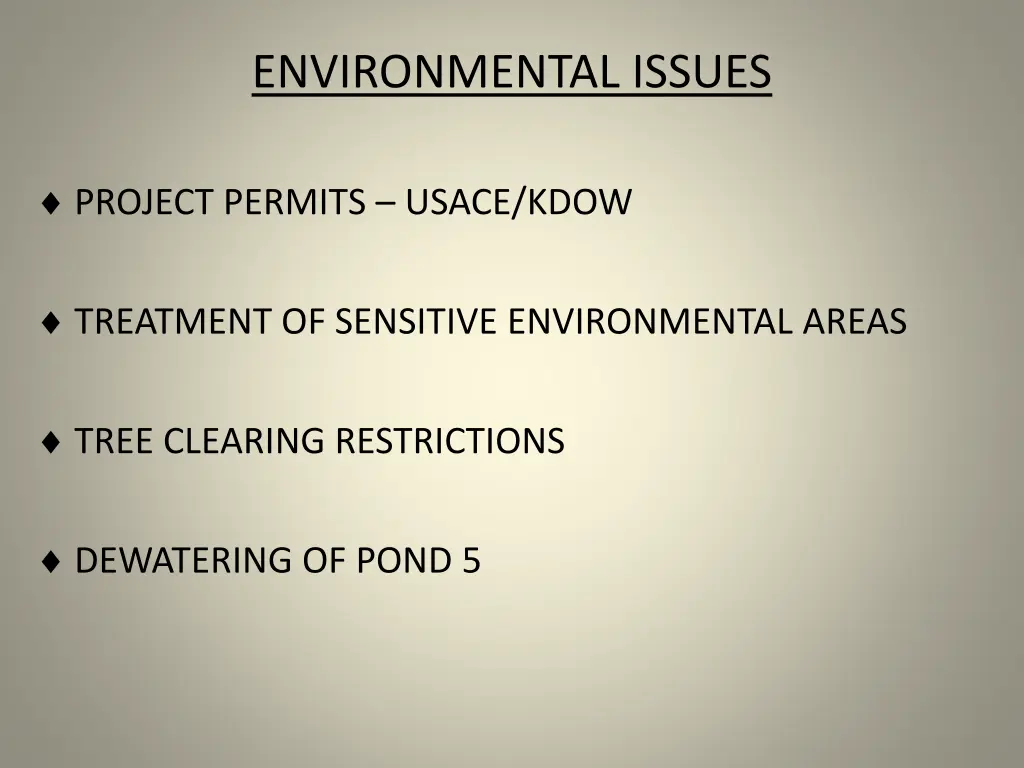 environmental issues