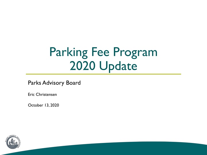 parking fee program 2020 update