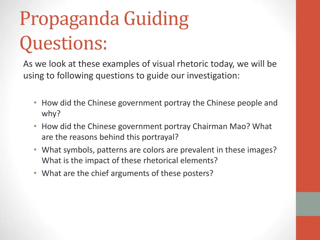 propaganda guiding questions