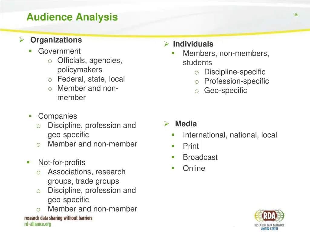 audience analysis