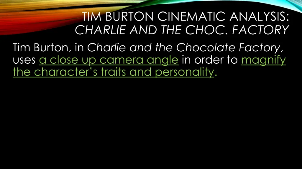 tim burton cinematic analysis charlie 1