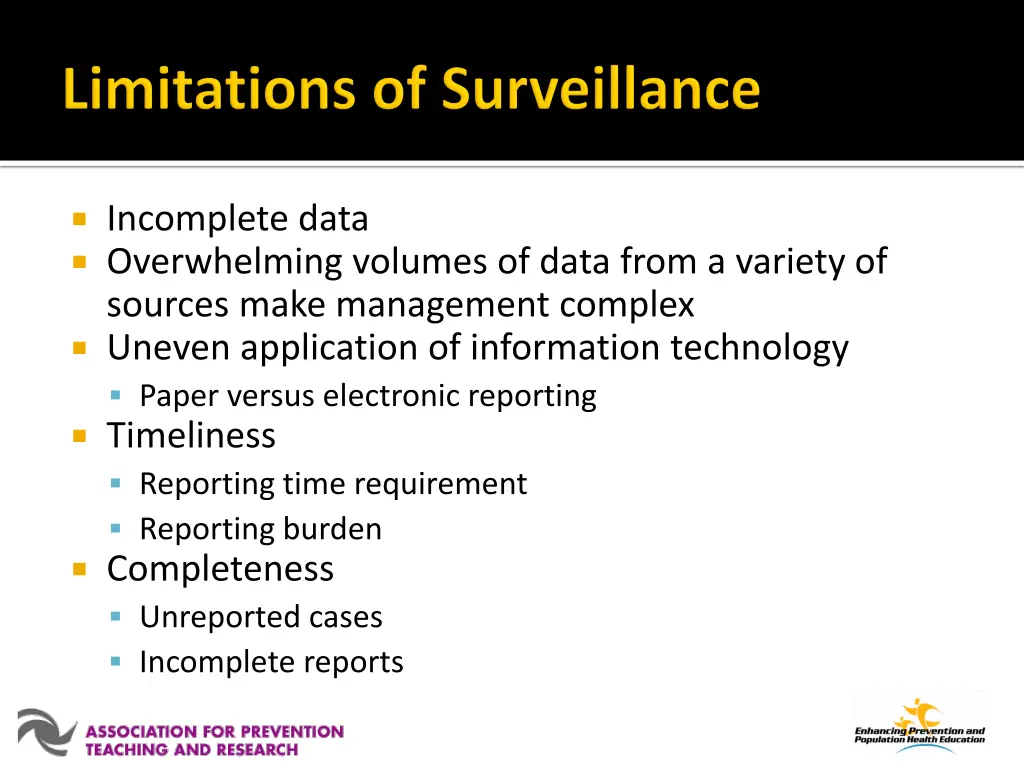 incomplete data overwhelming volumes of data from