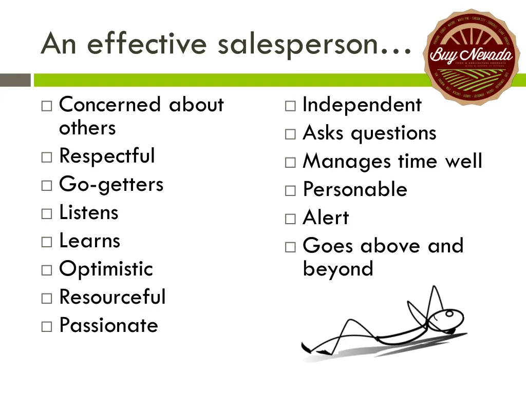 an effective salesperson