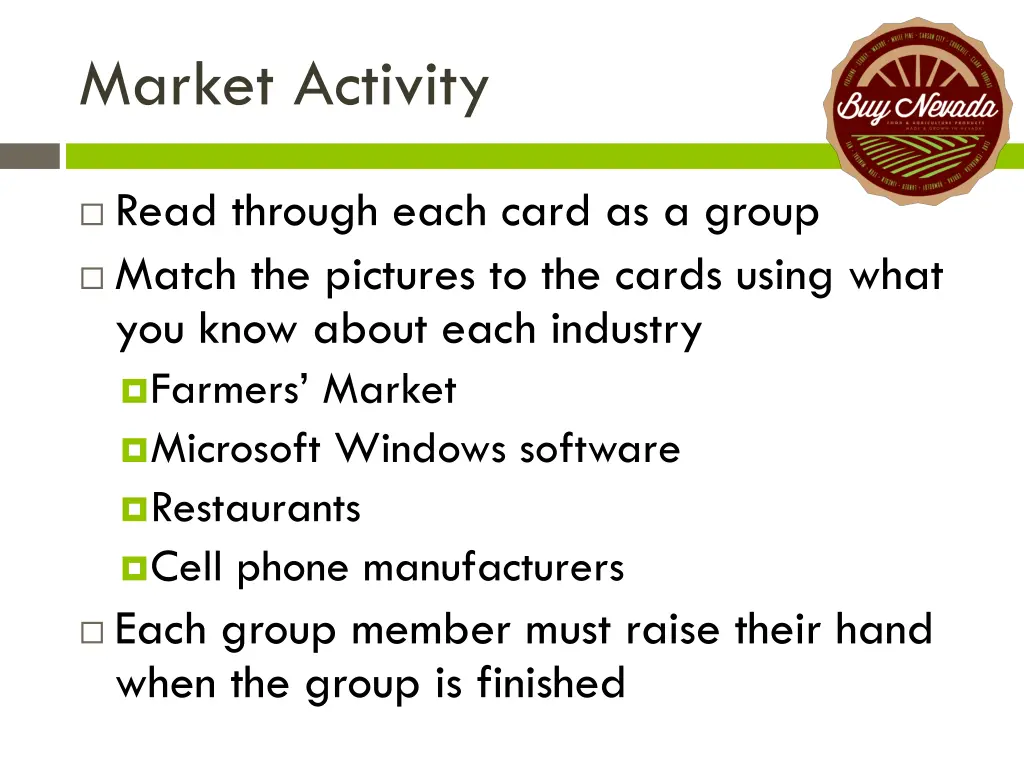 market activity