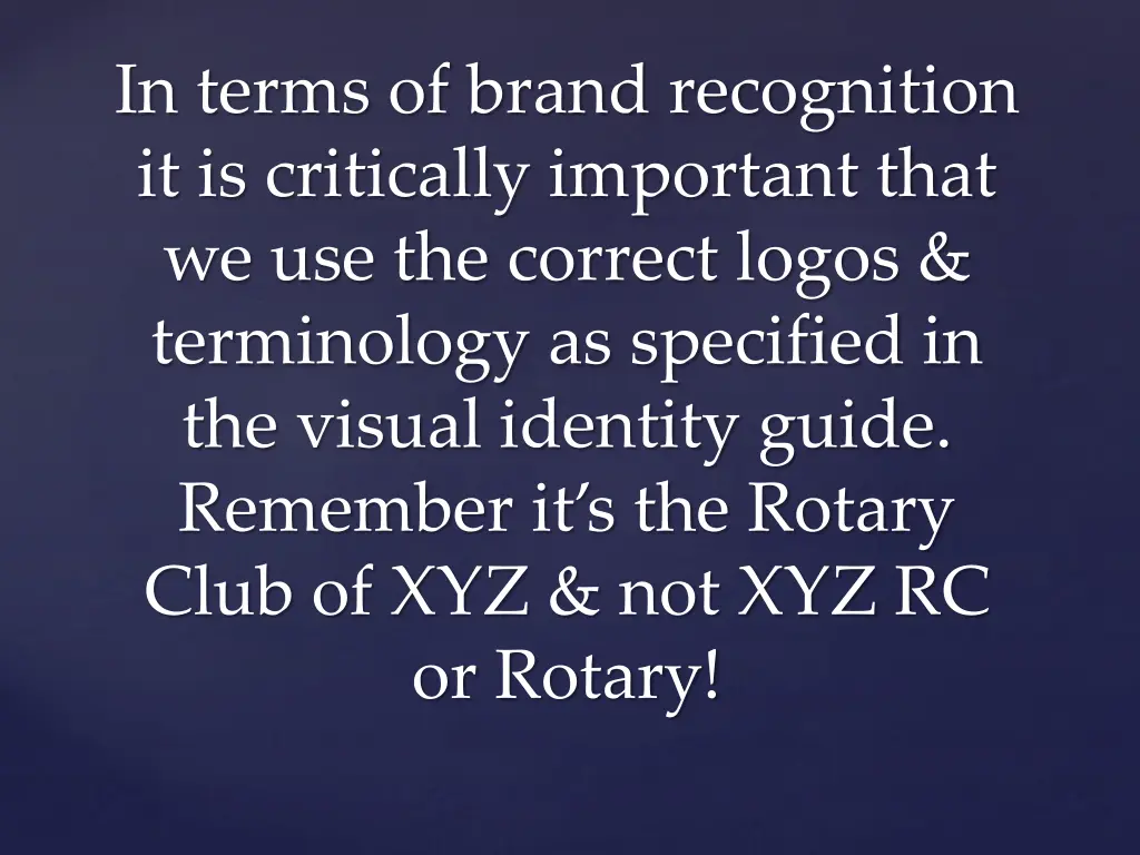 in terms of brand recognition it is critically