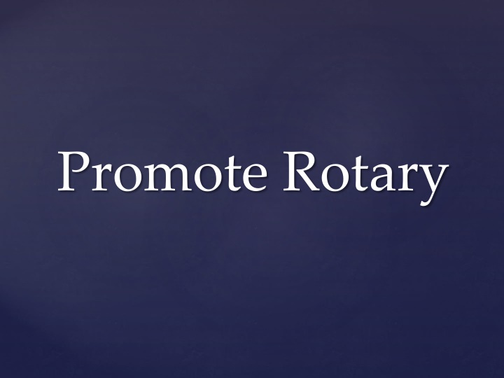 promote rotary