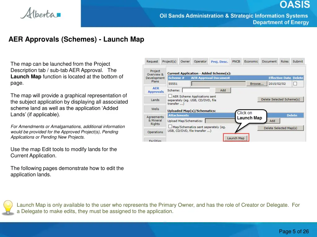 aer approvals schemes launch map